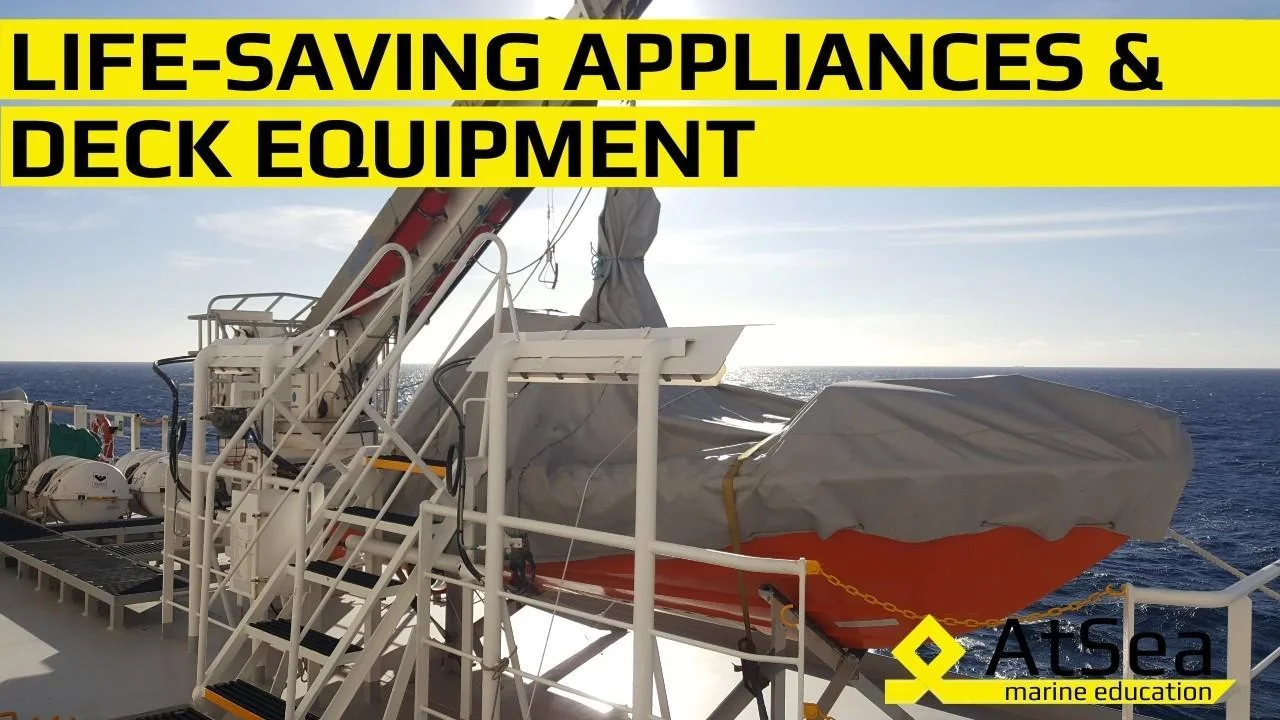 Life Saving Appliences and Deck Equipment on board of Modern Vessel