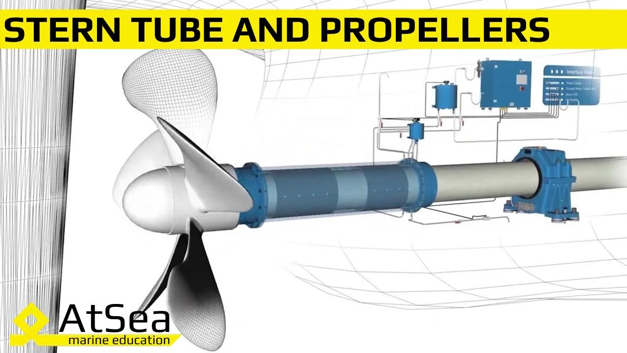 Stern Tube and Propellers on board